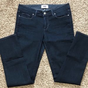 Paige Skyliner skinny dark wash jeans